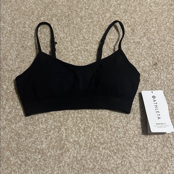 NWT! Athleta Black Renew Bra A-C - Size Small 💿 - Picture 6 of 6
